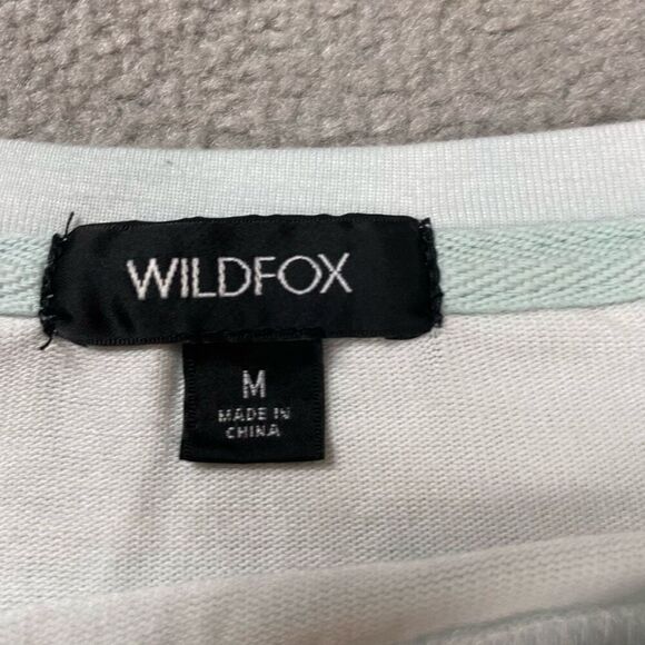 Brand New Wildfox Women’s Medium Tie Dye ombré Heart Felt Crewneck Sweater - Picture 3 of 5